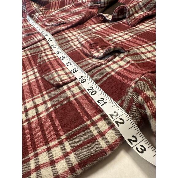 Cleo and Wolf Women's Size M Shacket Plaid Red 100% Cotton - Picture 9 of 14